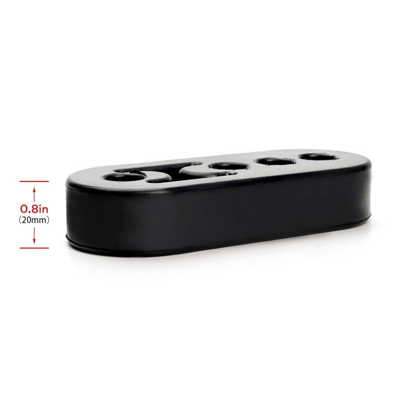 NORSMIC Exhaust Hanger Rubber Muffler Hanger Universal-(2PCS), Hole Diameter 12mm (0.47inch) Universal, Muffler Bracket Mount, High Density Rubber Isolator Insulator - Image 3